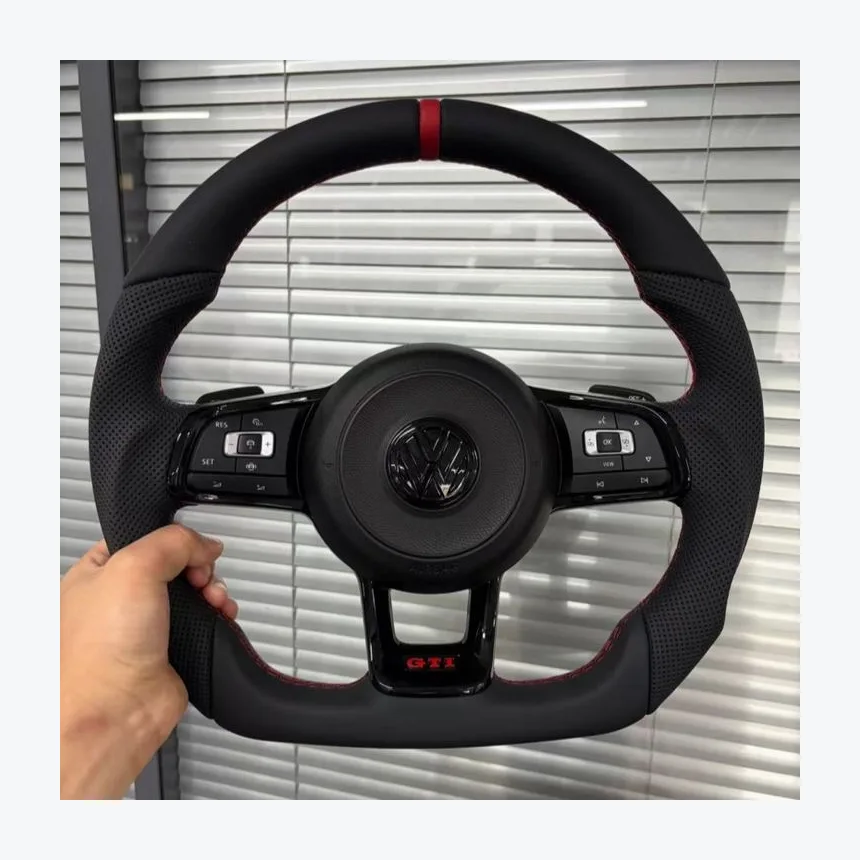 Volkswagen Golf Leather Steering Wheel — Custom Steering Wheel