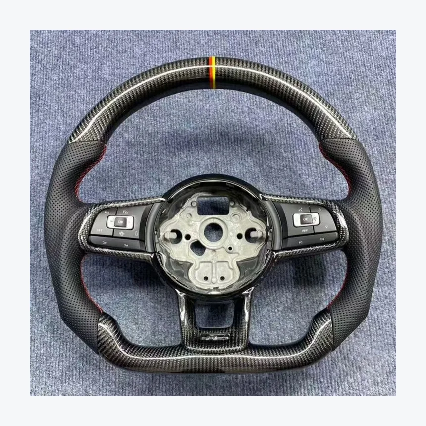 Volkswagen MK7 12 O'Clock Carbon Fiber Wheel — Custom Steering Wheel
