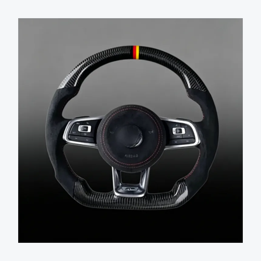 Volkswagen Jetta Gloss Carbon Fiber Wheel — Custom Steering Wheel