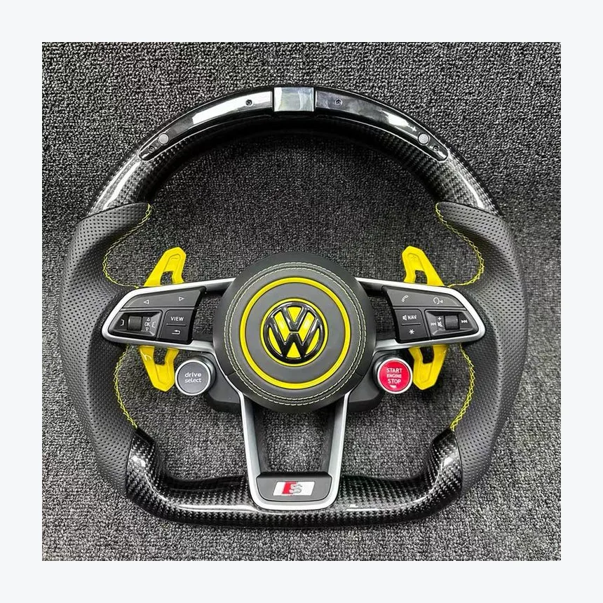 Volkswagen MK7 LED Carbon Fiber Wheel — Custom Steering Wheel
