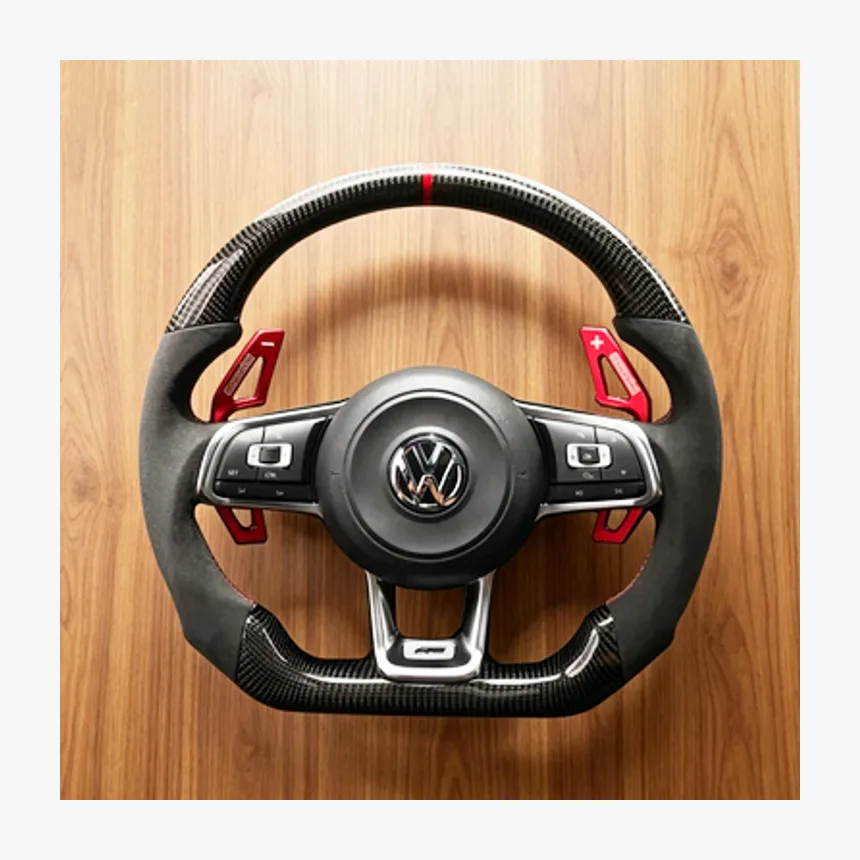 Volkswagen Golf 12 O'Clock Carbon Fiber Wheel — Custom Steering Wheel
