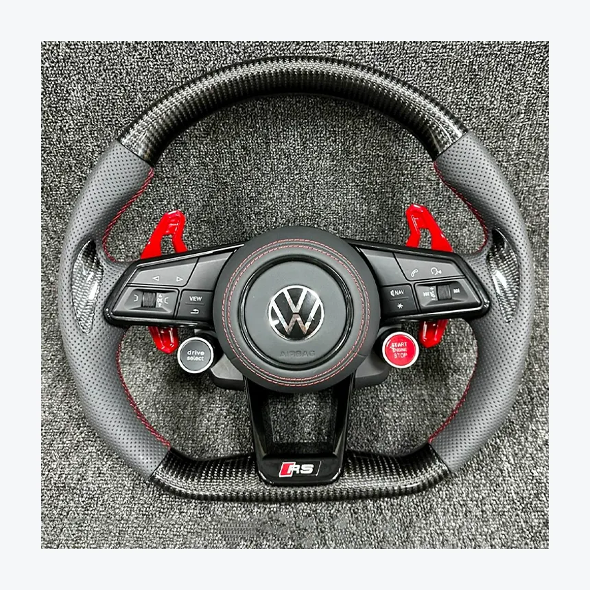 Volkswagen Carbon Fiber Steering Wheel — Custom Steering Wheel